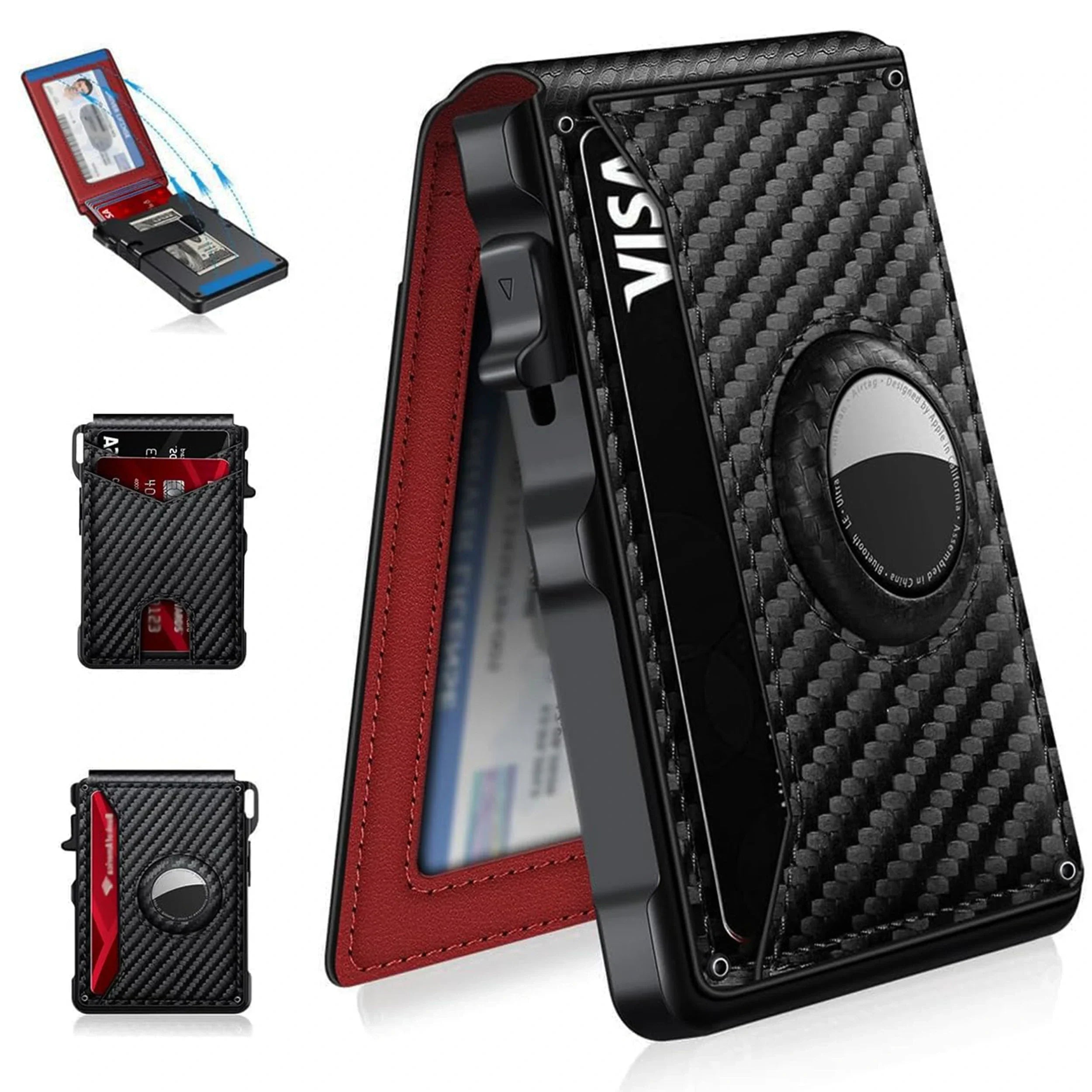 Luxuriöse Airtag Geldbörse