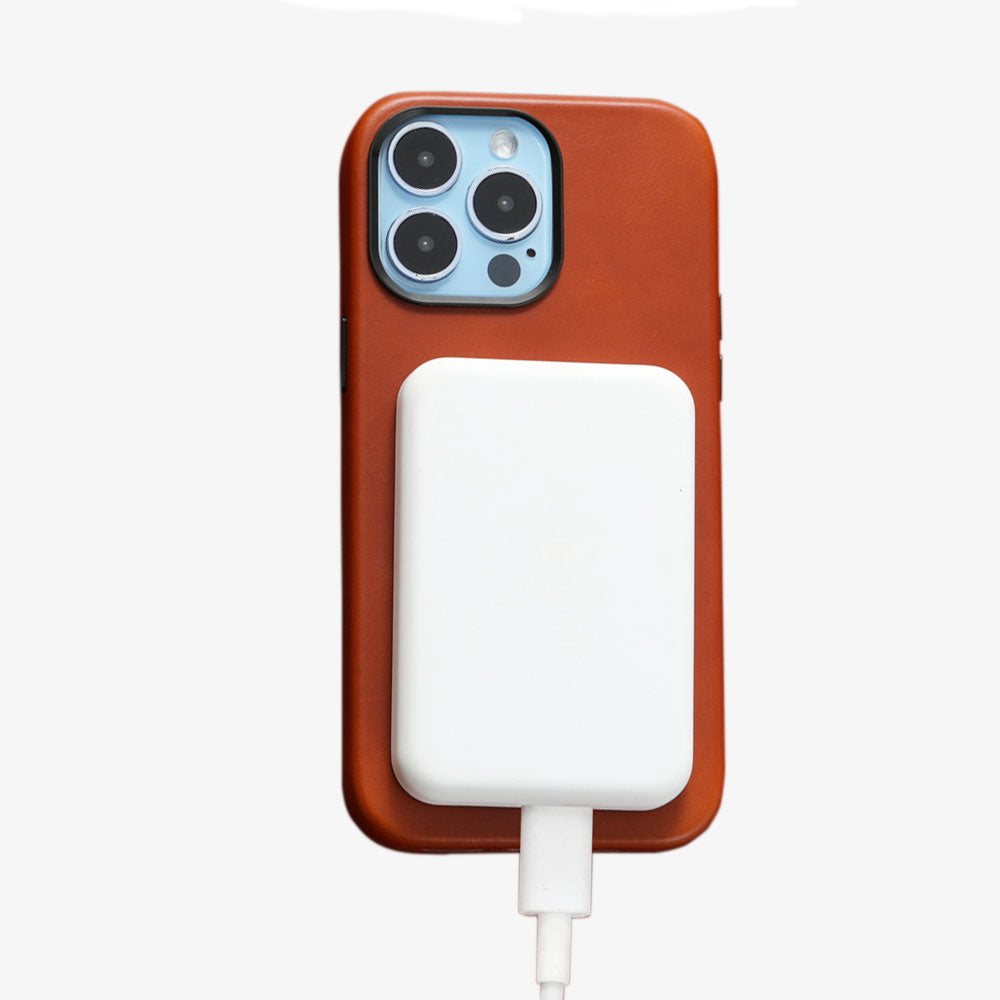 Leder iPhone 15 Hülle