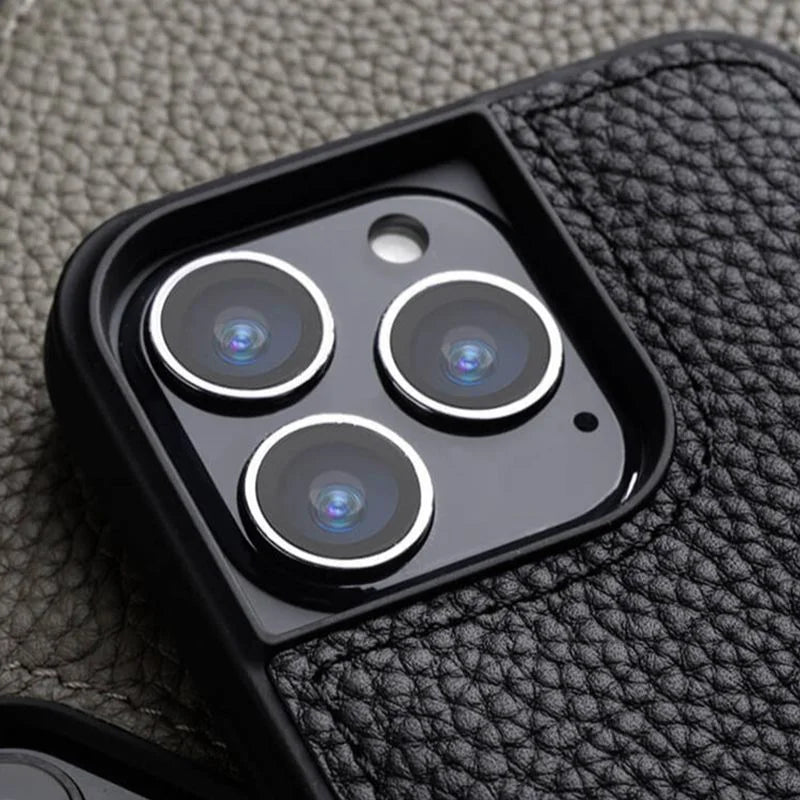 Echtes Lederetui für iPhone 13