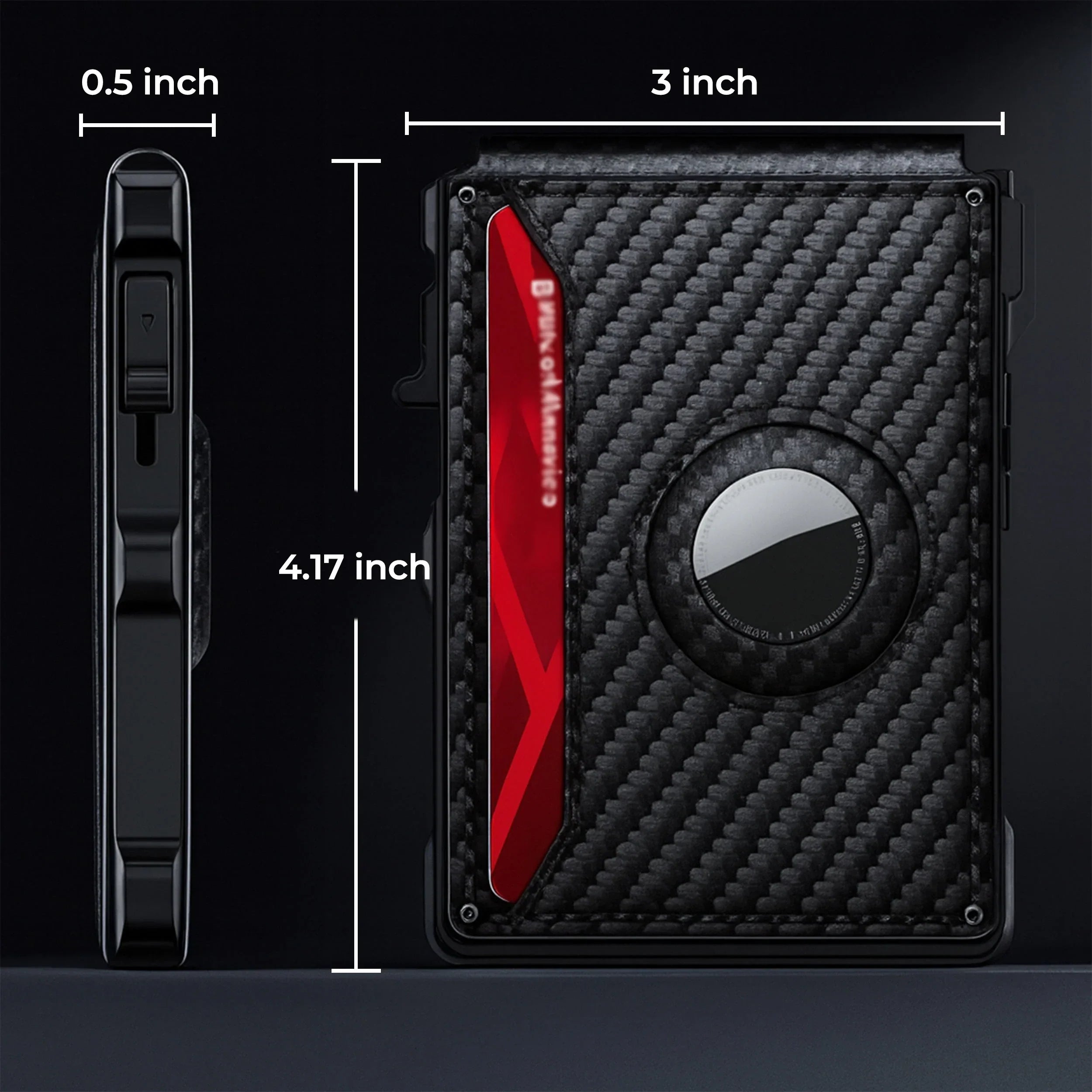 Luxuriöse Airtag Geldbörse